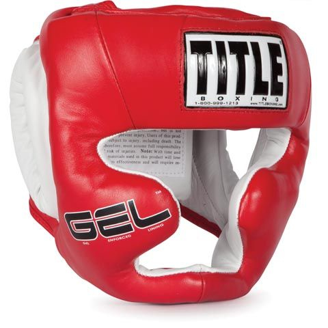 Шлем Title GEL World Full Face Training Headgear Red купить